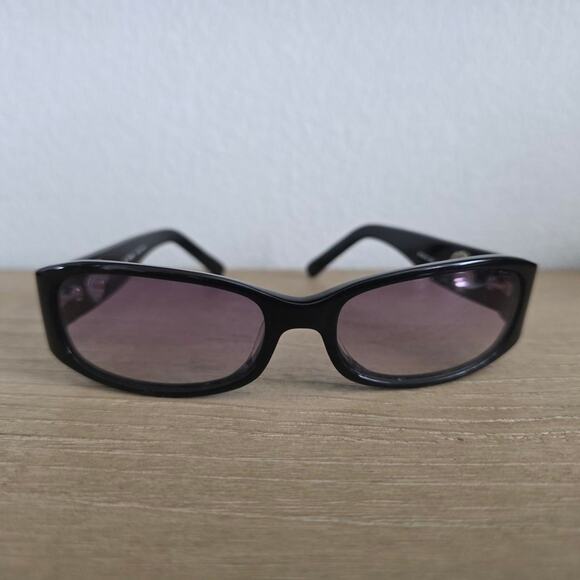 Tous Vintage Sunglasses Y2K Purple Tinted Lenses Black Frame